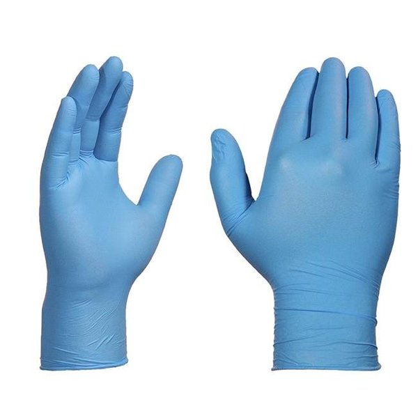 Ammex Professional, Nitrile Exam Gloves, Nitrile, Powder-Free, S, Blue AMX-APFN42100